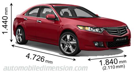 honda accord dimensions width length cr 2008 height