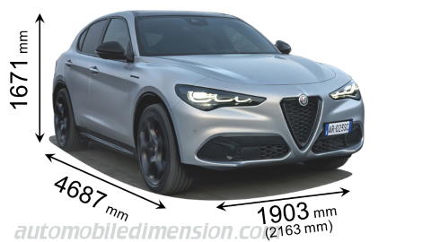 Alfa-Romeo Stelvio dimensions, boot space and similars