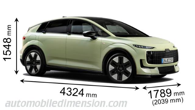 Audi A2 e-tron dimensions
