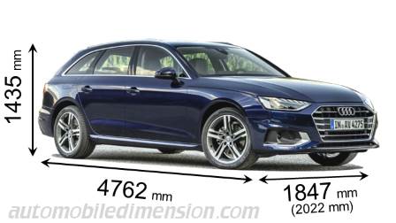 Audi A4 Avant dimensions, boot space and electrification