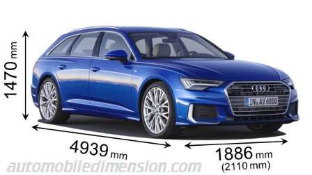 slogan Maan oppervlakte Specialiteit Dimensions of Audi cars showing length, width and height