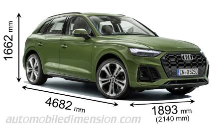 Audi Q5 21 Dimensions And Boot Space Hybrid