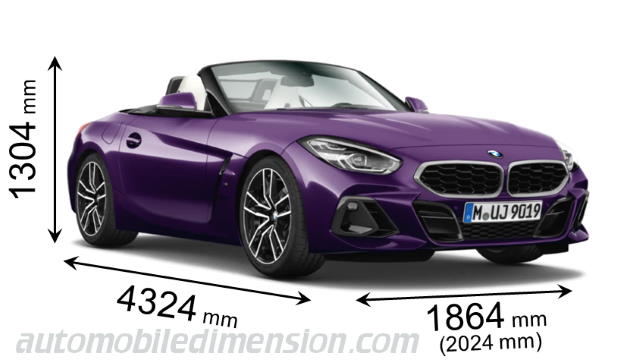 BMW Z4 measures in mm