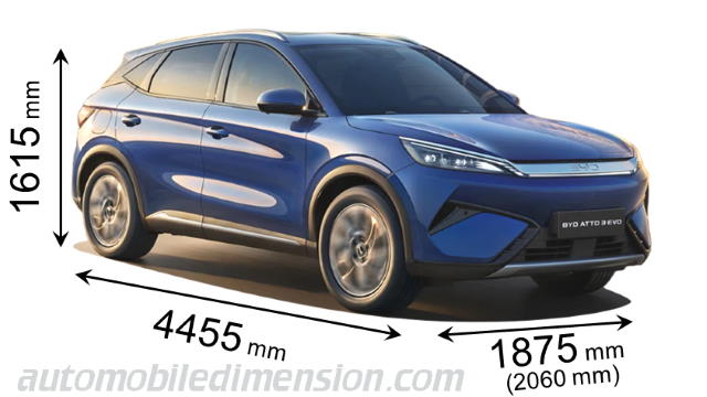 BYD Atto 3 Evo dimensions