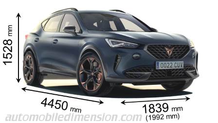 Cupra Formentor 21 Dimensions And Boot Space Hybrid And Thermal