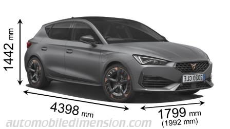 CUPRA Leon dimensions, boot space and electrification