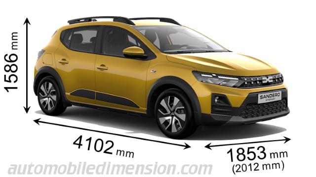 Dacia Sandero Stepway dimensions