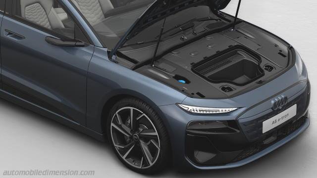 Dettaglio interno dell'Audi A6 Avant e-tron