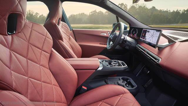 Interior detail of the BMW iX