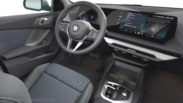 Interior detail of the BMW 1