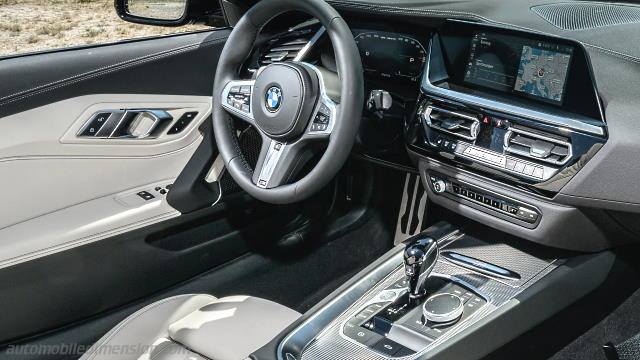 Interior detail of the BMW Z4