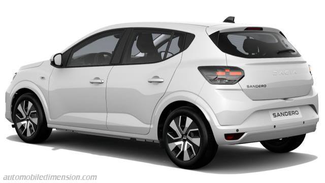 Exterior of the Dacia Sandero