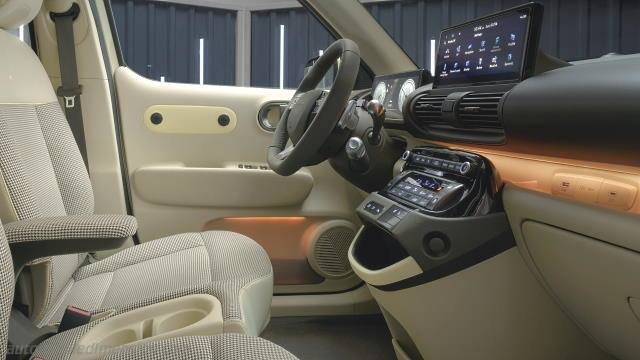 Interieur detail van de Hyundai Inster