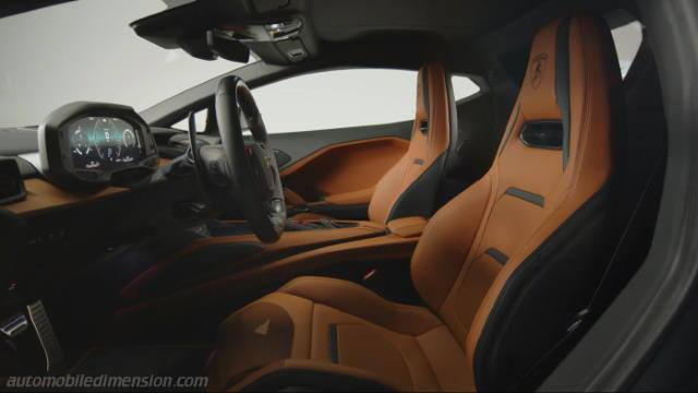 Détail intérieur de la Lamborghini Temerario