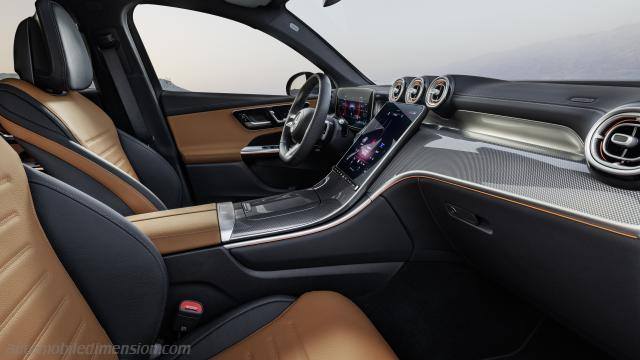 Interior detail of the Mercedes-Benz GLC Coupé