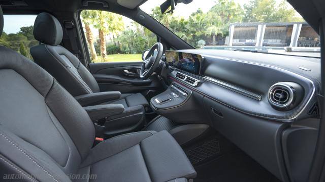 Interior detail of the Mercedes-Benz V xlg