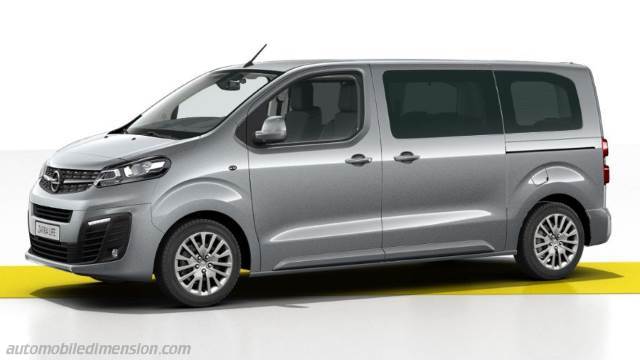 Opel Zafira Life M dimensions, boot space and electrification