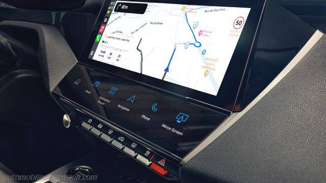 Interior detail of the Peugeot 308