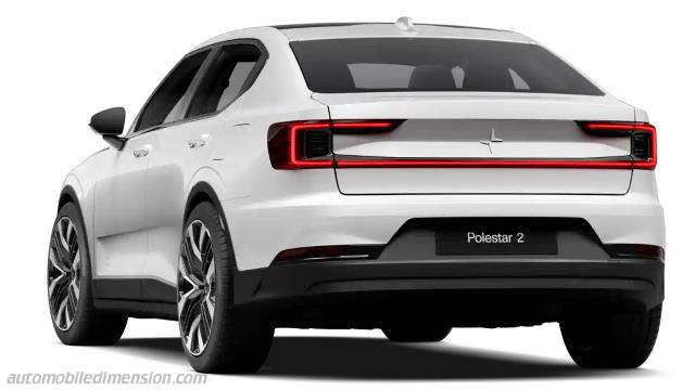 Exterior of the Polestar 2-