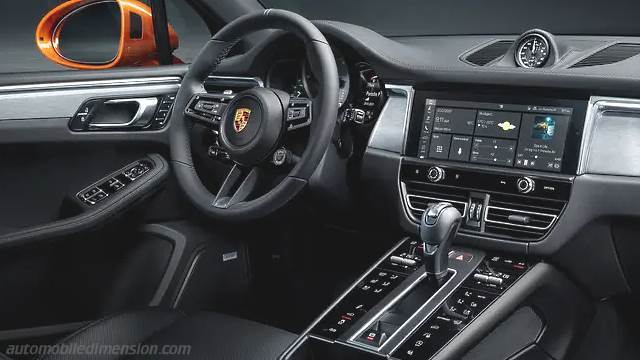 Interieur detail van de Porsche Macan