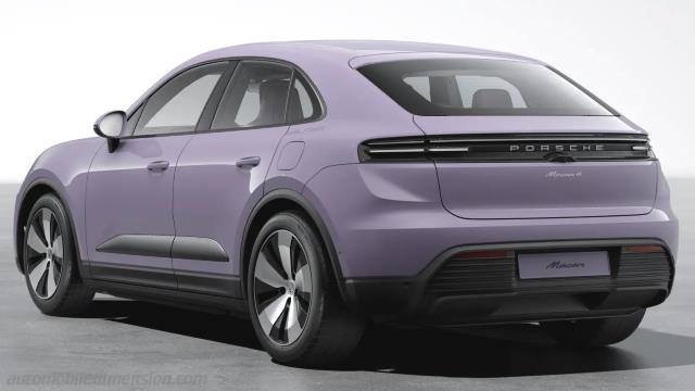 Esterno della Porsche Macan Electric