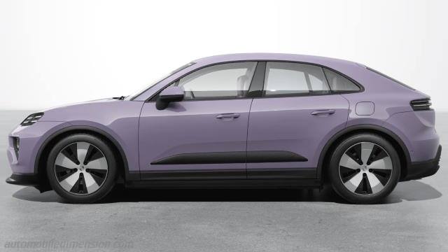 Dettaglio esterno della Porsche Macan Electric