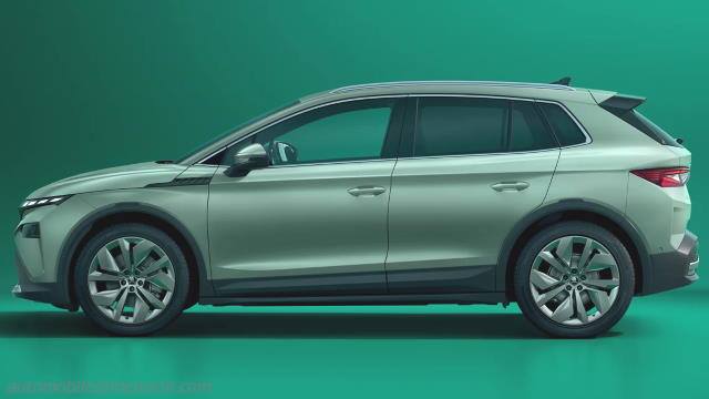 Dettaglio esterno della Skoda Elroq