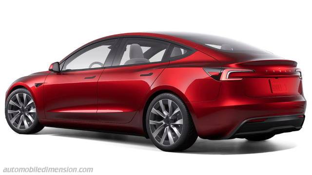 Exterior of the Tesla Model 3