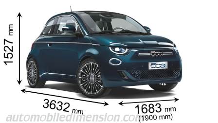 Fiat 500 21 Dimensions And Boot Space Electric