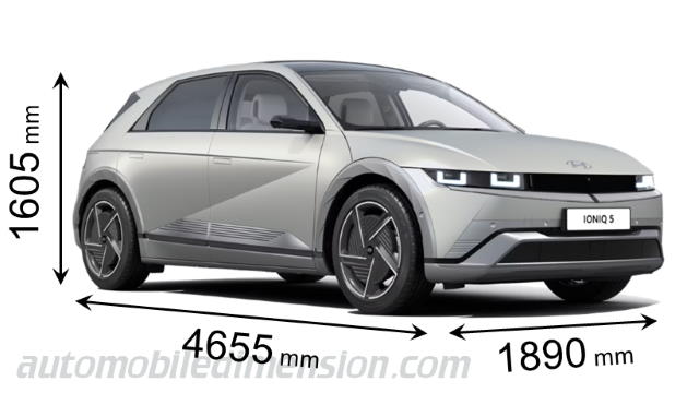 Hyundai IONIQ 5 length x width x height