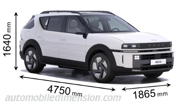 Hyundai Nexo dimensions