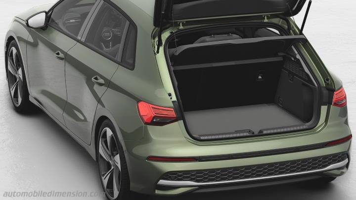 Audi A3 Sportback dimensions, boot space and weight