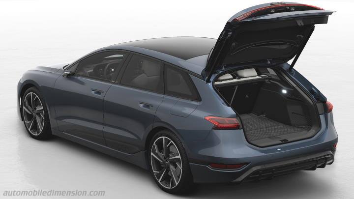 Volume coffre Audi A6 Avant e-tron 2025