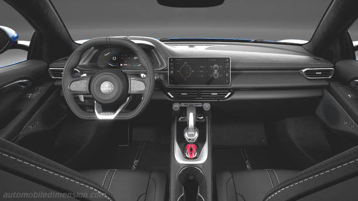 Lotus Emira 2022 dashboard