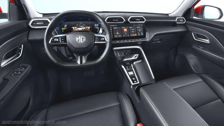 MG ZS 2025 dashboard