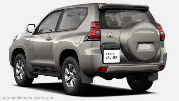 Toyota Land Cruiser 3p Abmessungen, Kofferraumvolumen und ähnlichen