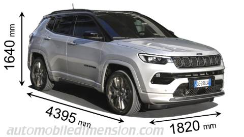Jeep Compass 21 Dimensions And Boot Space Hybrid And Thermal