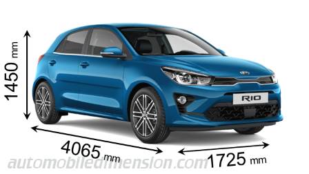 Kia Rio 21 Dimensions And Boot Space Hybrid And Thermal
