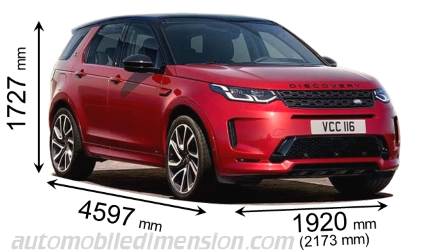 Dimensions Of Land Rover Cars Showing Length Width And Height