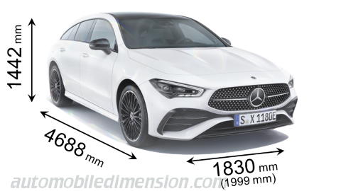 Mercedes-Benz CLA Coupé dimensions, boot space and electrification