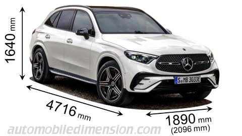 Mercedes-Benz GLC SUV dimensions, boot space and electrification