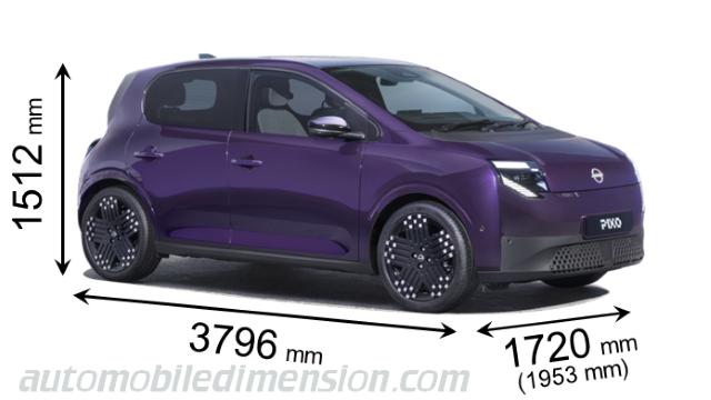 Nissan Pixo dimensions