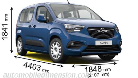 Opel Combo Life Abmessungen Kofferraumvolumen Und Innenraum