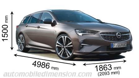 Opel Insignia Sports Tourer dimensions, boot space and similars