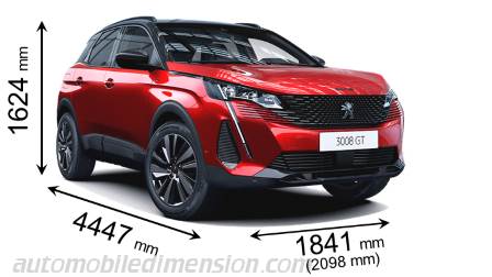 Peugeot 3008 21 Dimensions And Boot Space Hybrid And Thermal