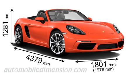 Dimensions Of Porsche Cars Showing Length Width And Height