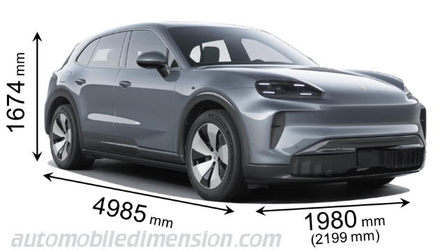 Porsche Cayenne Electric dimensions
