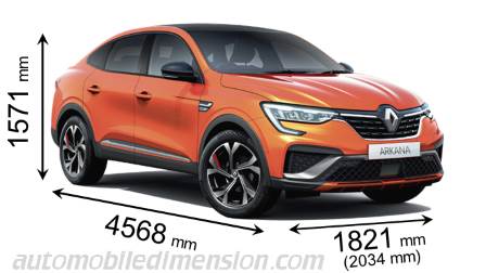 Renault Arkana dimensions, boot space and electrification