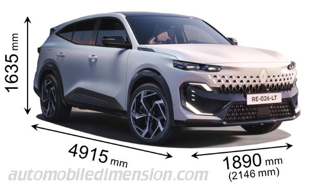 Renault Filante dimensions