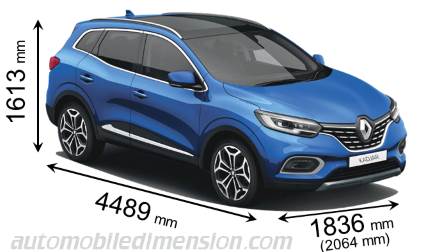 Dimensions: Renault Kadjar 2018-2022 vs. Hyundai Tucson 2020-present